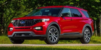 2022 Red Ford Explorer Platinum 4X4 SUV