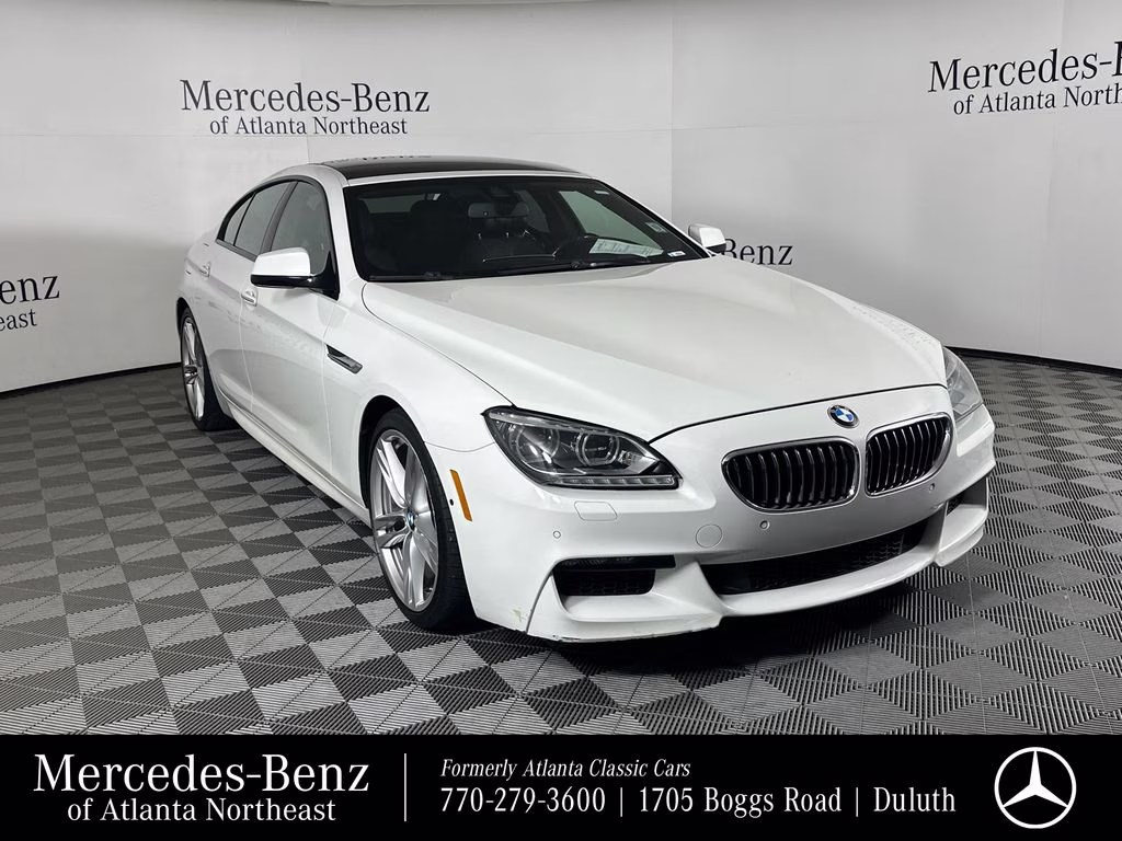 2015 Alpine White BMW 6 Series 640i Gran Coupe RWD Sedan