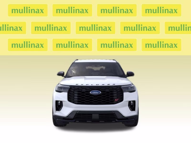 2026 Star White Metallic Tri-Coat Ford Explorer ST RWD SUV