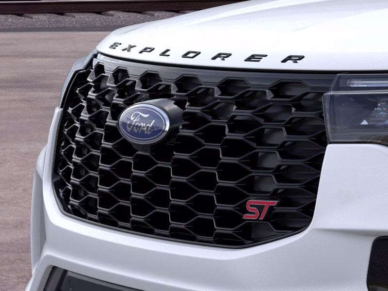 2026 Star White Metallic Tri-Coat Ford Explorer ST RWD SUV