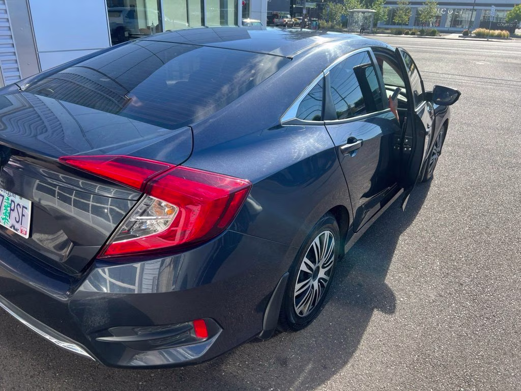 2021 Blue Honda Civic LX FWD Sedan