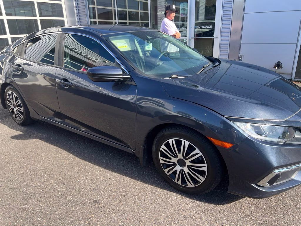 2021 Blue Honda Civic LX FWD Sedan