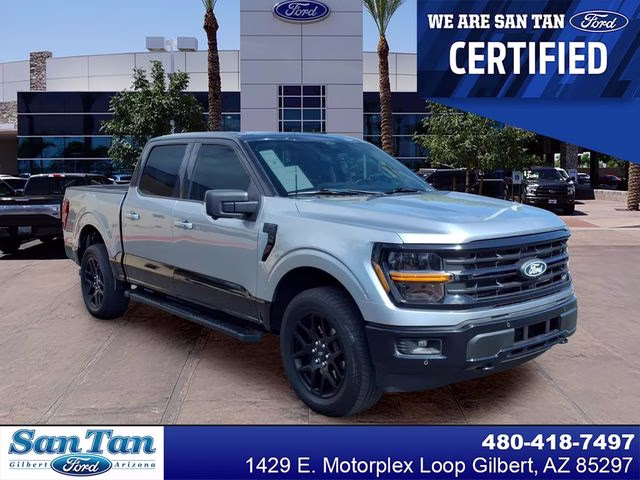 2024 Iconic Silver Metallic Ford F-150 XLT 4X4 Truck