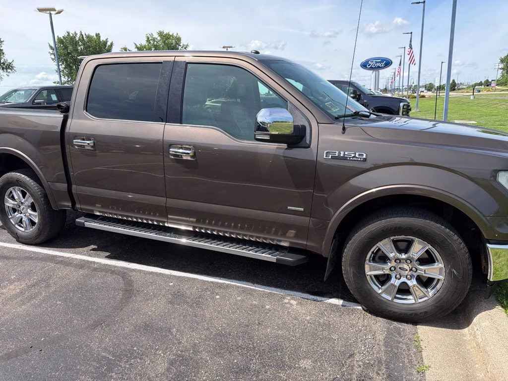 2017 Caribou Metallic Ford F-150 Lariat w/Trailer Tow & Chrome Appearance Pkg 4X4 Truck
