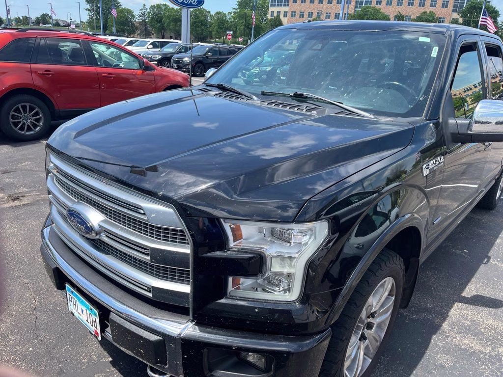 2017 Shadow Black Ford F-150 Platinum w/Tech / Tow / 360 Camera 4X4 Truck