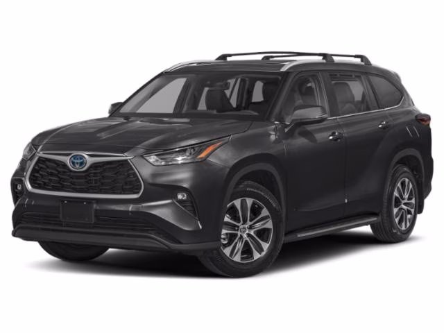 2026 Midnight Black Metallic Toyota Highlander Hybrid Black SofTex-trimmed AWD Crossover