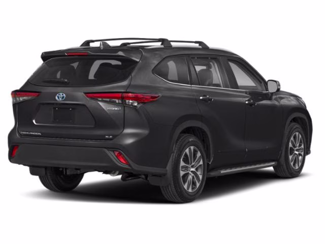 2026 Midnight Black Metallic Toyota Highlander Hybrid Black SofTex-trimmed AWD Crossover