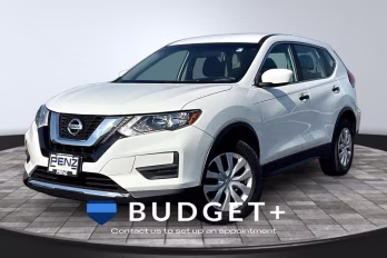 2017 Glacier White Nissan Rogue S AWD SUV
