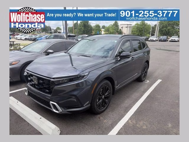 2025 Meteorite Gray Metallic Honda CR-V Hybrid Sport Touring AWD SUV