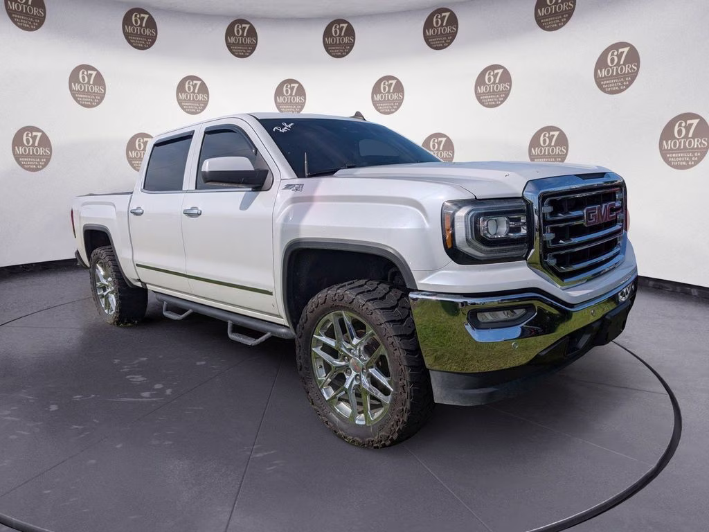 2018 White Frost Tricoat GMC Sierra 1500 SLT 4X4 Truck