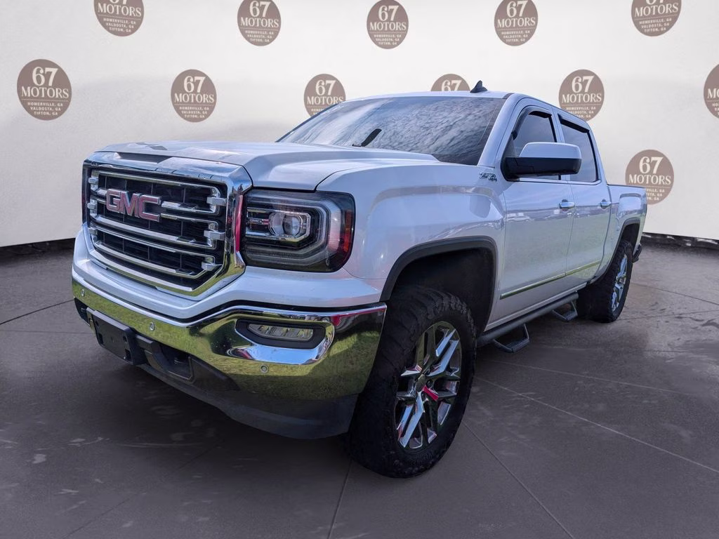 2018 White Frost Tricoat GMC Sierra 1500 SLT 4X4 Truck