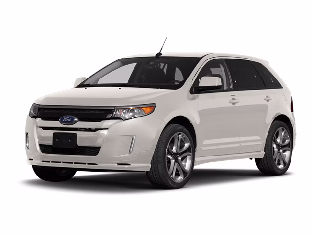 2013 White Platinum Tri-Coat Metallic Ford Edge Sport AWD SUV