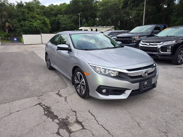 2018 Lunar Silver Metallic Honda Civic EX-L FWD Sedan