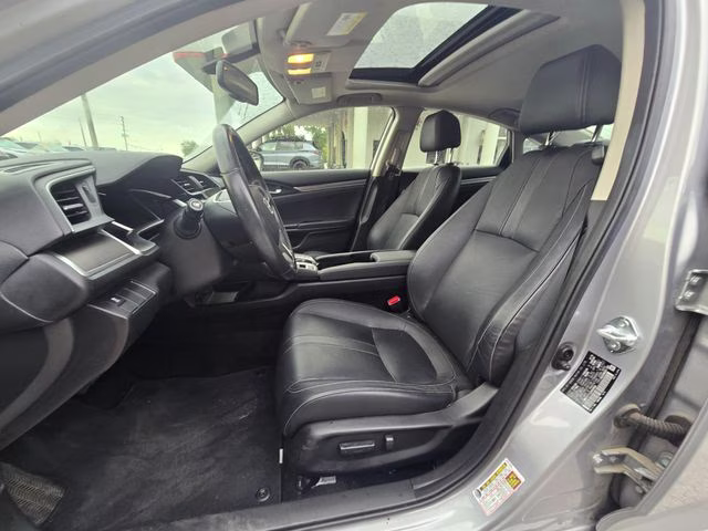 2018 Lunar Silver Metallic Honda Civic EX-L FWD Sedan