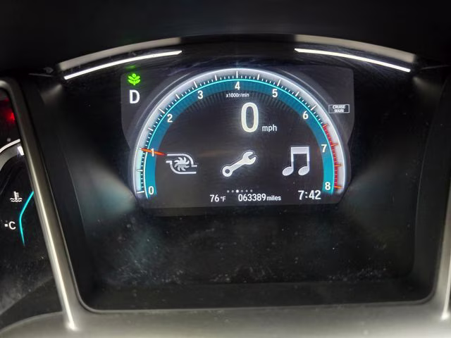 2018 Lunar Silver Metallic Honda Civic EX-L FWD Sedan