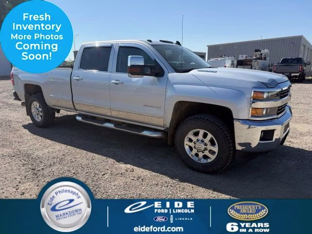 2015 Silver Ice Metallic Chevrolet Silverado 3500HD LTZ 4X4 Truck