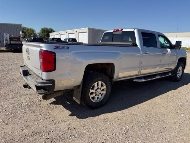 2015 Silver Ice Metallic Chevrolet Silverado 3500HD LTZ 4X4 Truck
