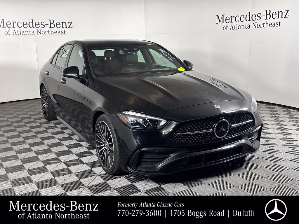2024 Black Mercedes-Benz C-Class C 300 RWD Sedan