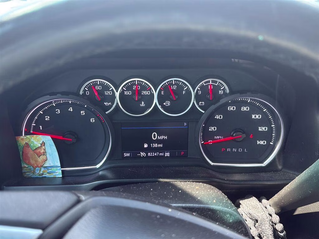 2021 Black Chevrolet Silverado 1500 LT Trail Boss 4X4 Truck