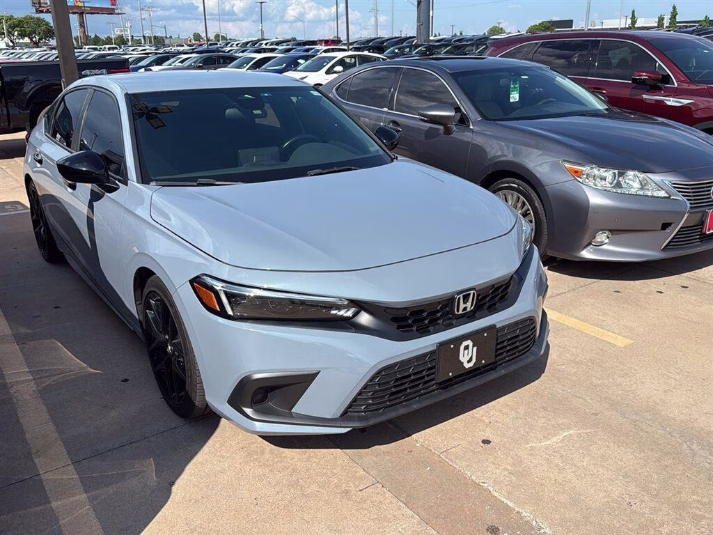 2024 Sonic Gray Pearl Honda Civic Hatchback Sport FWD Hatchback