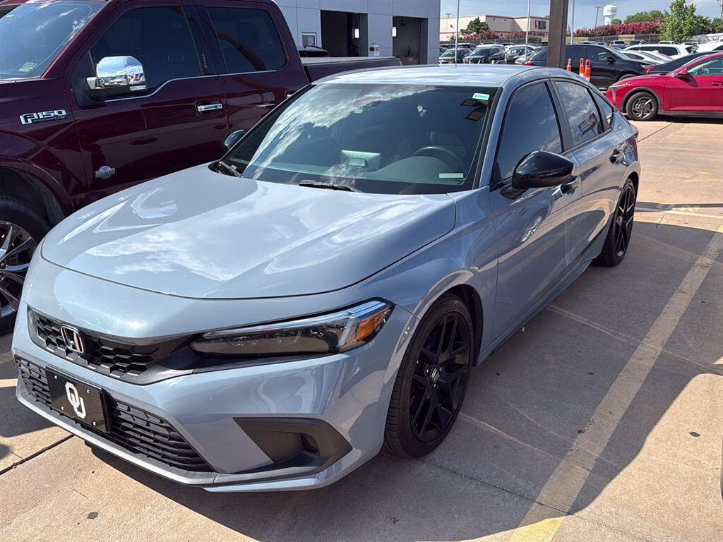 2024 Sonic Gray Pearl Honda Civic Hatchback Sport FWD Hatchback