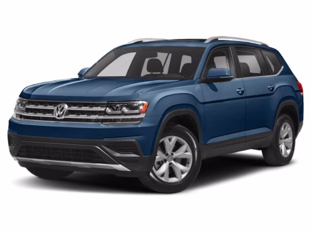2018 Blue Metallic Volkswagen Atlas 3.6L V6 SE FWD SUV
