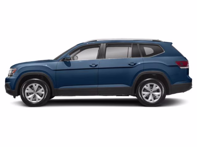 2018 Blue Metallic Volkswagen Atlas 3.6L V6 SE FWD SUV
