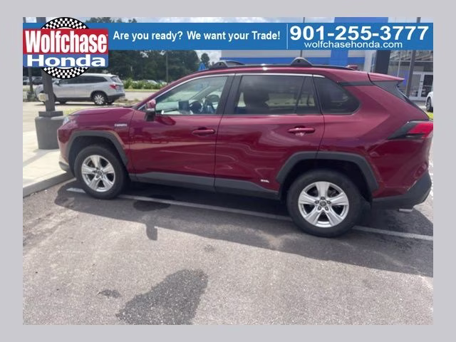 2019 Pearl Toyota RAV4 Hybrid XLE AWD SUV