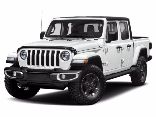 2020 Bright White Clearcoat Jeep Gladiator Overland 4X4 Truck