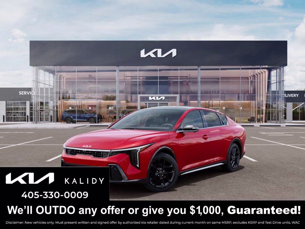 2026 Currant Red Kia K4 GT-Line Turbo FWD Sedan