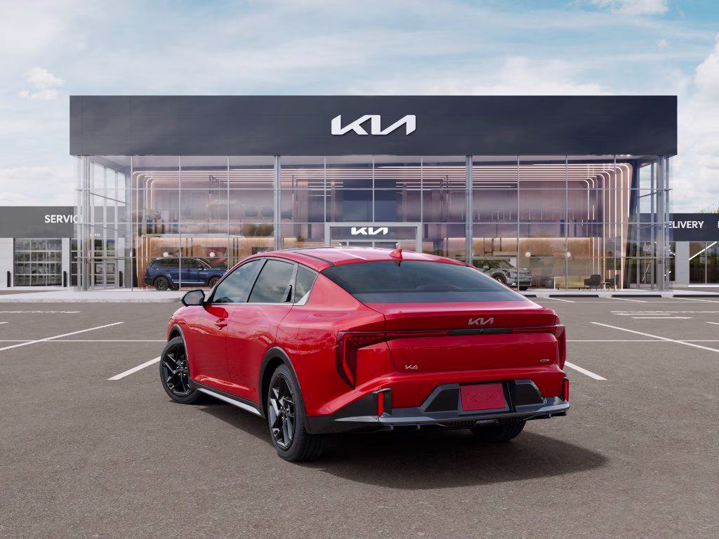 2026 Currant Red Kia K4 GT-Line Turbo FWD Sedan