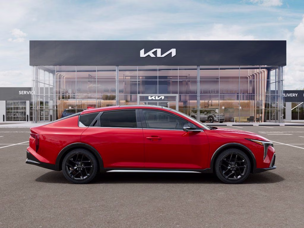 2026 Currant Red Kia K4 GT-Line Turbo FWD Sedan