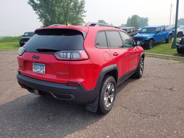 2019 Firecracker Red Clearcoat Jeep Cherokee Trailhawk 4X4 SUV