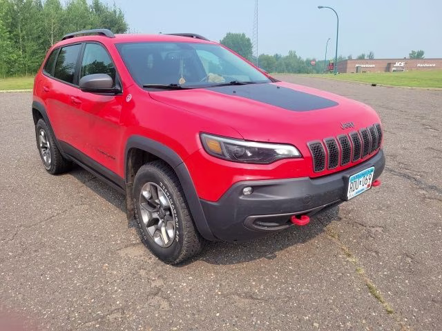 2019 Firecracker Red Clearcoat Jeep Cherokee Trailhawk 4X4 SUV