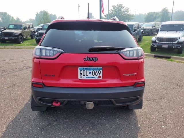 2019 Firecracker Red Clearcoat Jeep Cherokee Trailhawk 4X4 SUV