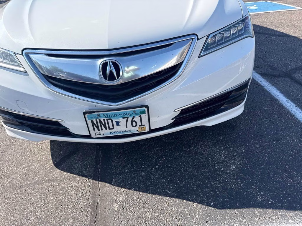 2015 White Acura TLX V6 FWD Sedan