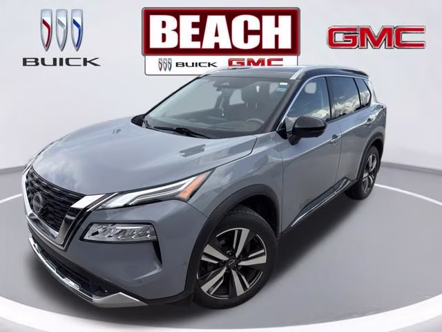 2022 Boulder Gray Pearl/Super Black Nissan Rogue Platinum FWD SUV