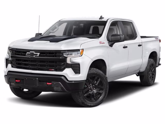 2025 Summit White Chevrolet Silverado 1500 LT Trail Boss 4X4 Truck