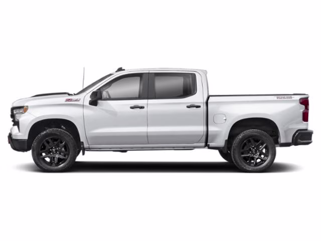 2025 Summit White Chevrolet Silverado 1500 LT Trail Boss 4X4 Truck