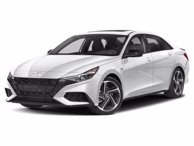 2023 Lunar White Hyundai Elantra N Line FWD Sedan