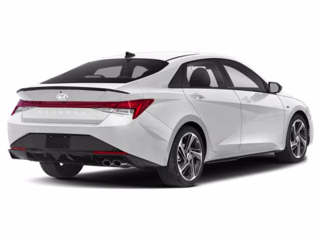 2023 Lunar White Hyundai Elantra N Line FWD Sedan