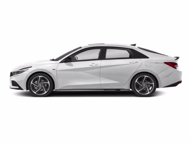 2023 Lunar White Hyundai Elantra N Line FWD Sedan
