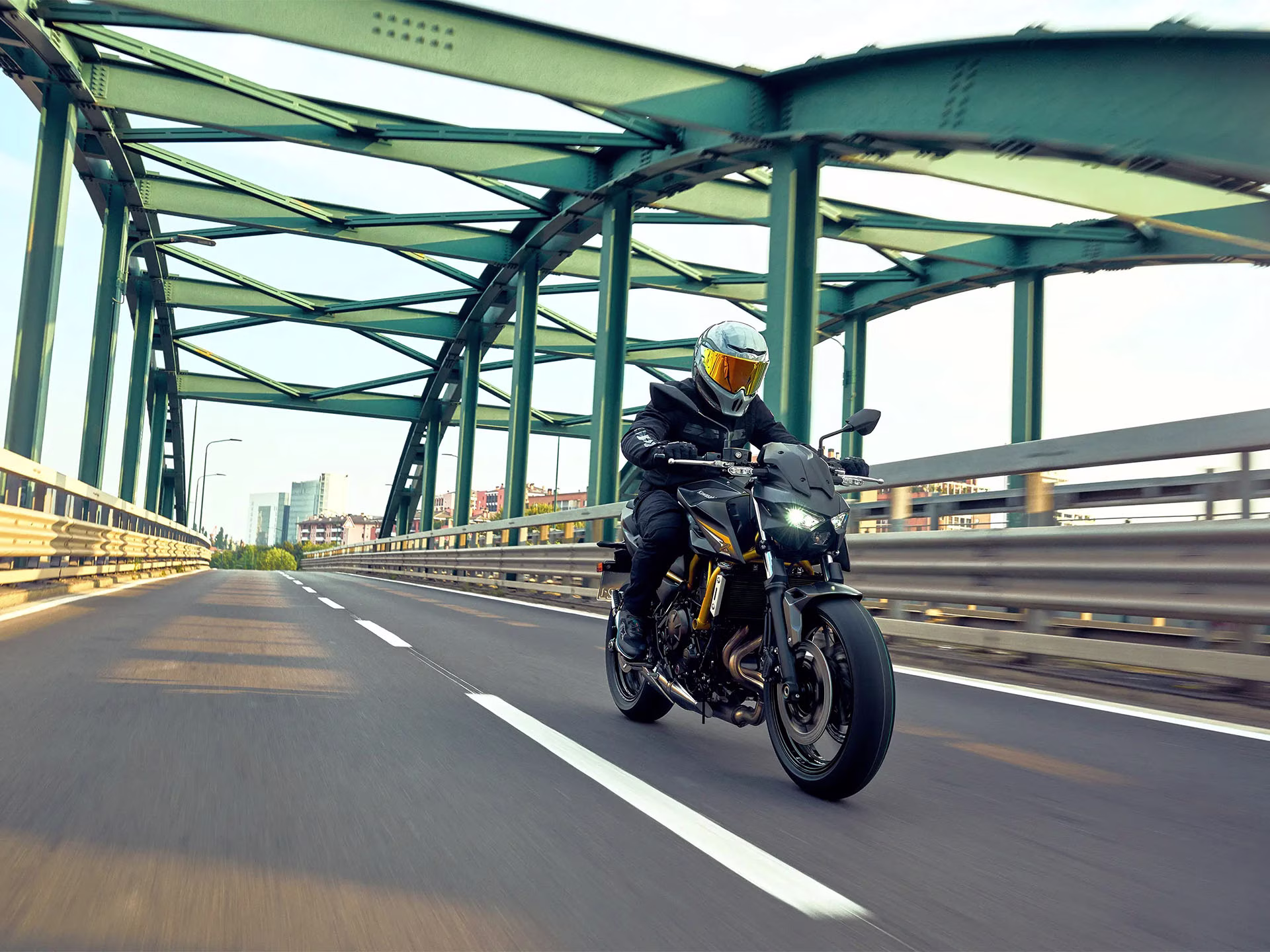 2026 Metallic Matte Graphenesteel Gray / Metallic Flat Spark Black Kawasaki Z650 S ABS Motorcycle