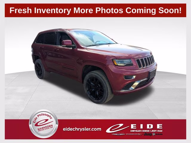 2015 Deep Cherry Red Crystal Pearlcoat Jeep Grand Cherokee Overland 4X4 SUV