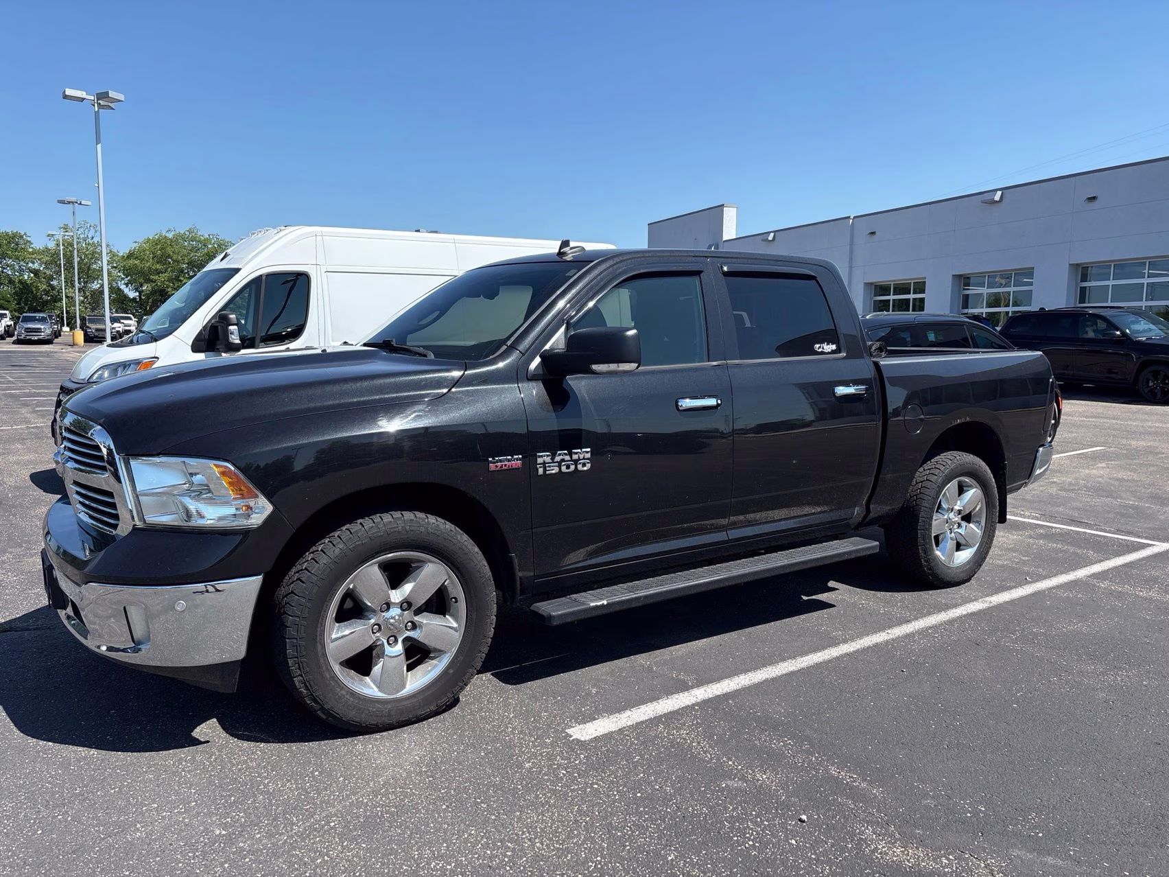 2017 Brilliant Black Crystal Pearlcoat Ram 1500 Big Horn 4X4 Truck