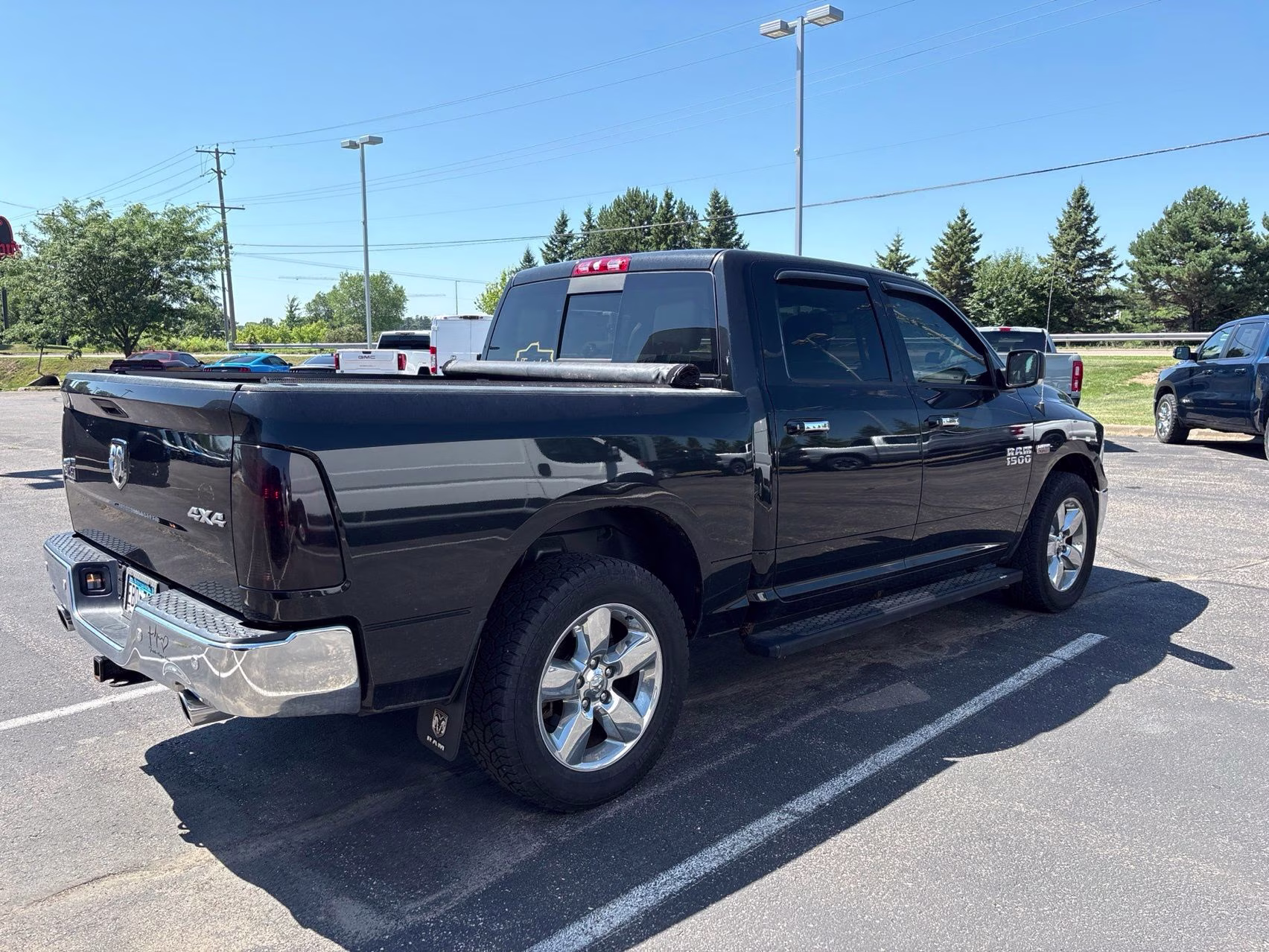 2017 Brilliant Black Crystal Pearlcoat Ram 1500 Big Horn 4X4 Truck