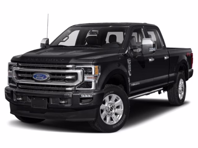 2020 Black Ford Super Duty F-250 SRW Platinum 4X4 Truck