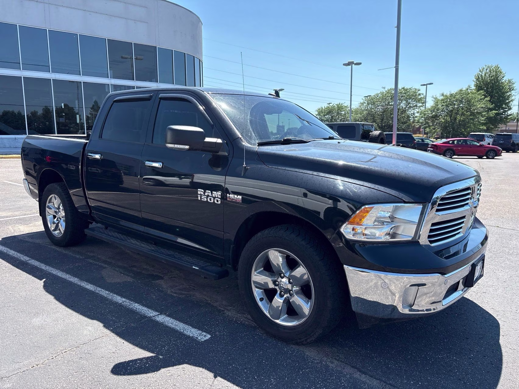 2017 Brilliant Black Crystal Pearlcoat Ram 1500 Big Horn 4X4 Truck