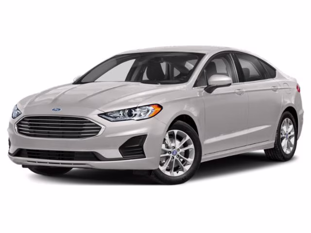 2019 White Platinum Ford Fusion SE FWD Sedan