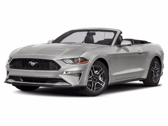 2020 Silver Ford Mustang EcoBoost Premium RWD Sedan
